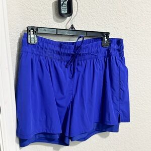 Spyder Blue Athletic Shorts Lightweight Elastic Waist